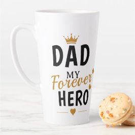 Caneca De Café Latte Presente com Nome Personalizado Para o Papai