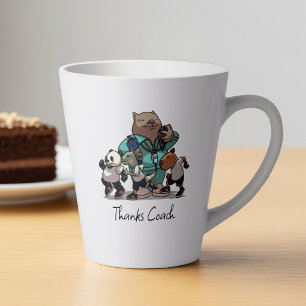 Caneca De Café Latte Presente de agradecimento ao treinador de animais