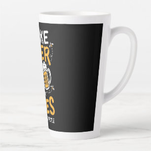 Caneca De Café Latte Presente de apicultor Eu Gosto De Cerveja E Abel