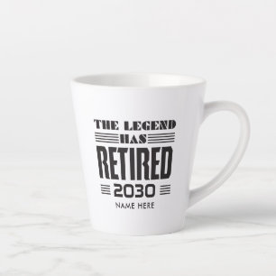 Caneca De Café Latte Presente de Aposentadoria Personalizado para Coleg