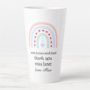 Caneca De Café Latte Presente de Apreciação ao Professor - Melhor Profe
