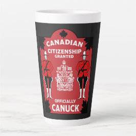 Caneca De Café Latte Presente de celebração de cidadania canadense