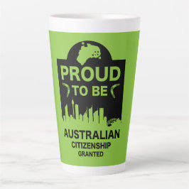 Caneca De Café Latte Presente de cidadania australiana