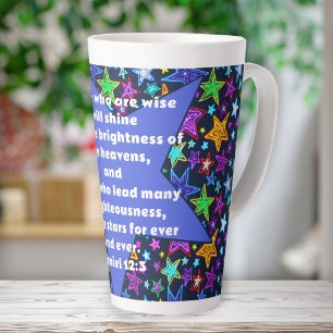 Caneca De Café Latte Presente de Escritura para Pastor Como as Estrelas