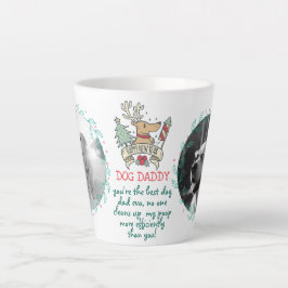 Caneca De Café Latte Presente de Feriado para PAI DOG ou MOM adicionar