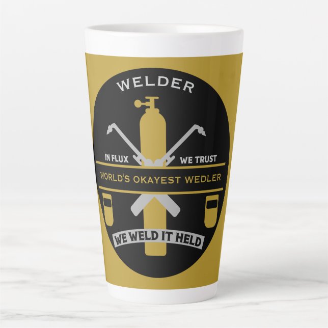 Caneca De Café Latte Presente de Humor de Soldagem (Frente)