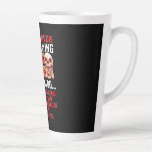 Caneca De Café Latte Presente De Jogador Quando Estou Jogando Vídeo Jog
