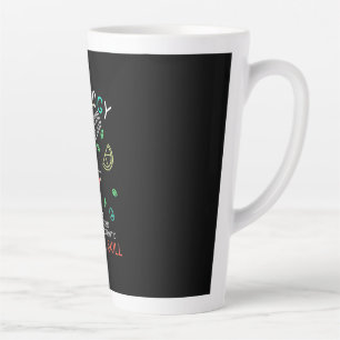 Caneca De Café Latte Presente de Natal   Barman Mixologista