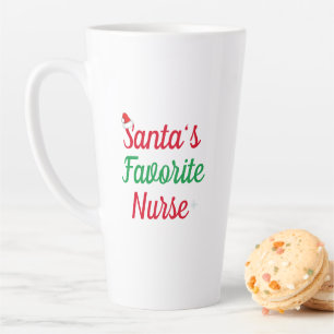Caneca De Café Latte Presente de Natal de Apreciação da Enfermeira Mamã