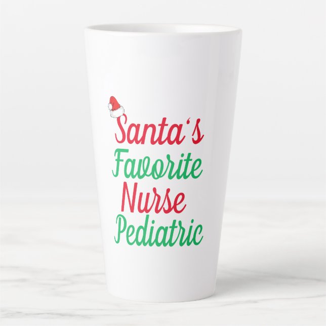 Caneca De Café Latte Presente de Natal de Apreciação da Enfermeira Mamã (Frente)