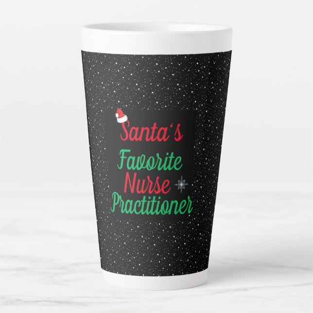 Caneca De Café Latte Presente de Natal de Apreciação para Mãe Enfermeir (Frente)