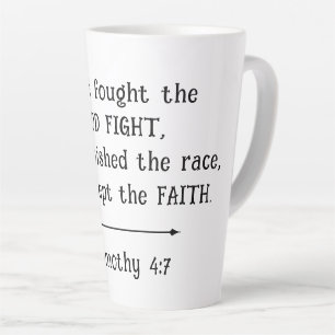 Caneca De Café Latte Presente de Pastor Manter a Fé Cristã