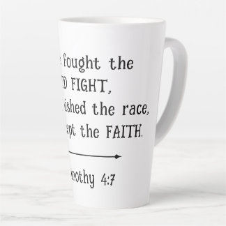 Caneca De Café Latte Presente de Pastor Manter a Fé Cristã