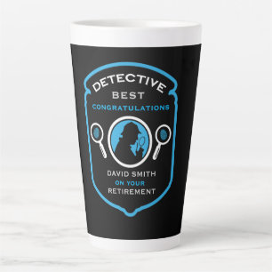 Caneca De Café Latte Presente de Retirada de Trabalho da Detetive
