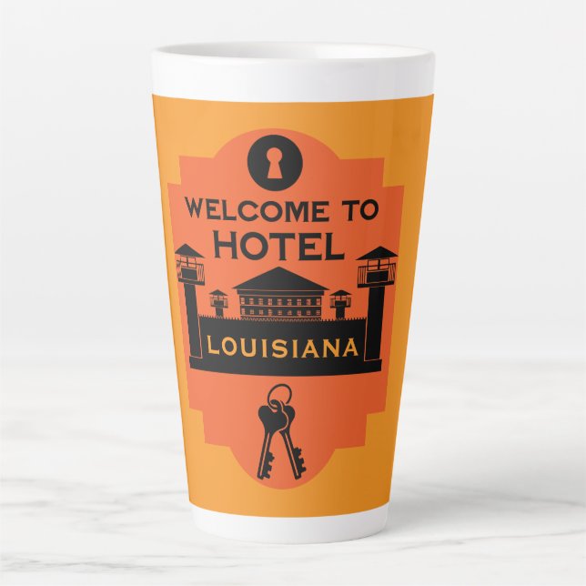 Caneca De Café Latte Presente de Visita à Prisão (Frente)