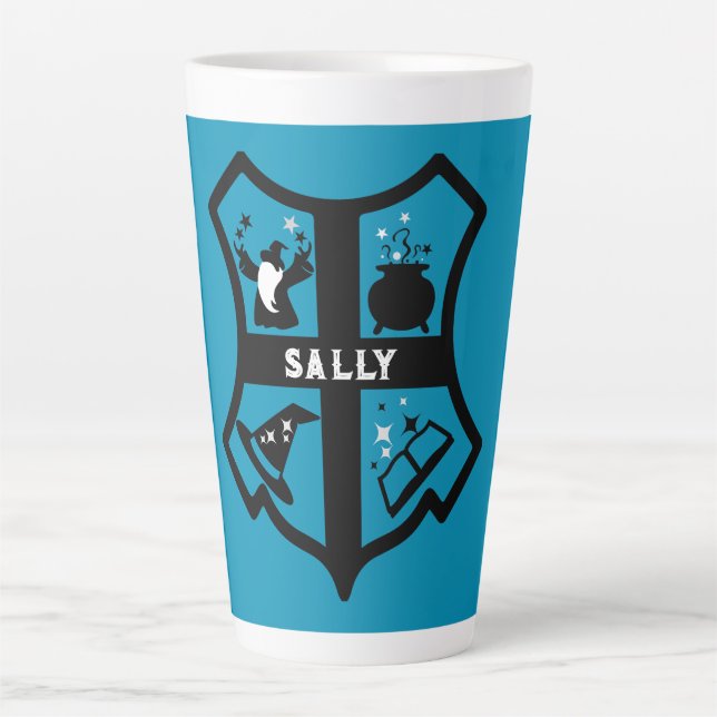 Caneca De Café Latte Presente do Magic Wizard (Frente)