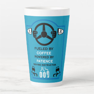 Caneca De Café Latte Presente Engraçado para Instrutor de Condução