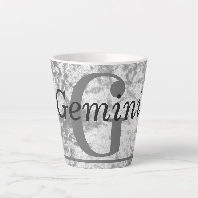 Caneca De Café Latte Presente especial na moda Gemini - caneta de canet (Frente)