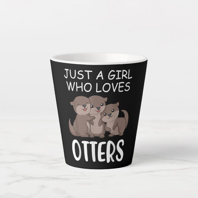 Caneca De Café Latte Presente Externo| Apenas Uma Menina Que Ama Outros (Frente)