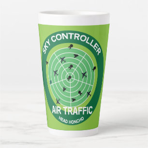 Caneca De Café Latte Presente Funny Air Traffic Controller   Aeroportos