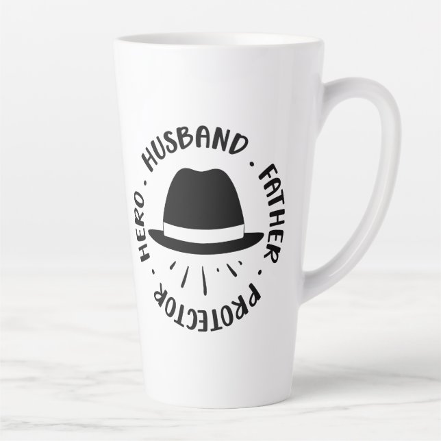 Caneca De Café Latte Presente Hilarante para Pais  (Direita)