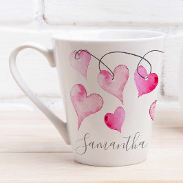 Caneca De Café Latte Presente Personalizado de Dia dos Namorados Fofinh