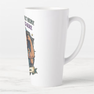 Caneca De Café Latte Presente Personalizado do Dia das Mães – Amor de F
