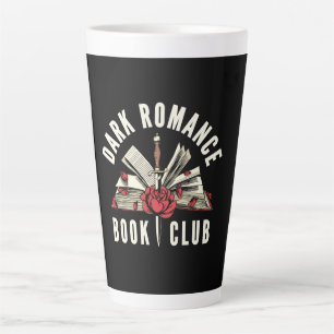 Caneca De Café Latte Presente Rosa Vermelha Clube do Livro de Romance S