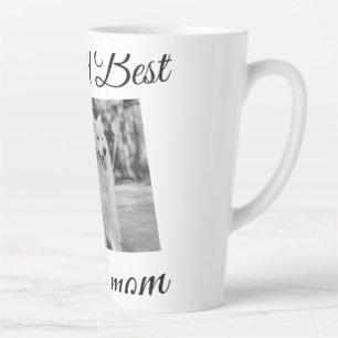 Caneca De Café Latte Presente simples de animal colorido com nome para