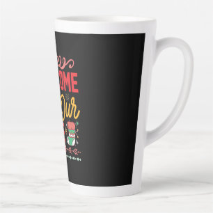 Caneca De Café Latte Presente Xmas bem-vindo a nossa casa