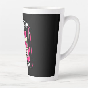 Caneca De Café Latte Presente Xmas Rockstar Princess Skull