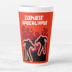 Caneca De Café Latte Presentes Apocalypse Zombie