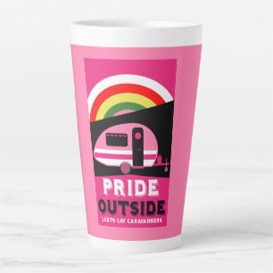 Caneca De Café Latte Presentes de acampamento LGBTQ gay