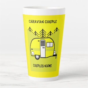 Caneca De Café Latte Presentes de Caravan Art - Amo Meu Café Caravan C