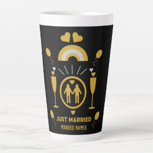 Caneca De Café Latte Presentes de casamento originais para gays     
