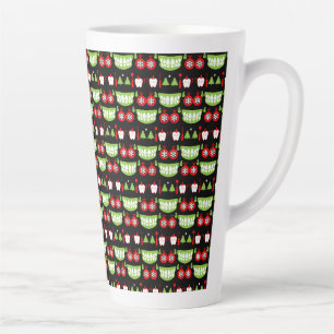 Caneca De Café Latte Presentes Dentais do Xmas