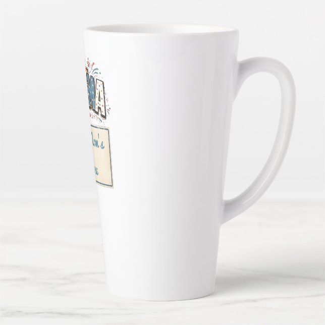 Caneca De Café Latte presentes dia das mães - mamãe (Direita)