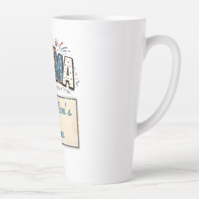 Caneca De Café Latte presentes dia das mães - mamãe (Direita)
