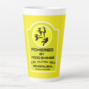 Caneca De Café Latte Presentes Divertidos para Mulheres na Menopausa