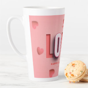 Caneca De Café Latte Presentes do Dia dos Namorados da SlipperyJoe's to
