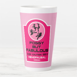 Caneca De Café Latte Presentes Engraçados para Mulheres na Menopausa