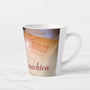 Caneca De Café Latte Presentes festivos como motivo de Natal