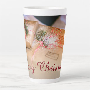 Caneca De Café Latte Presentes festivos como motivo de Natal