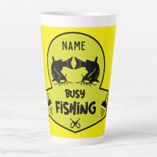 Caneca De Café Latte Presentes originais de pesca engraçados