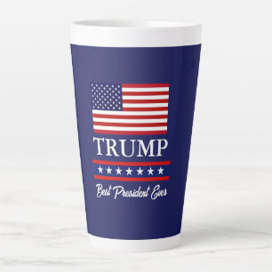 CANECA DE CAFÉ LATTE PRESIDENTE DONALD TRUMP MELHOR PRESIDENTE DE TODOS