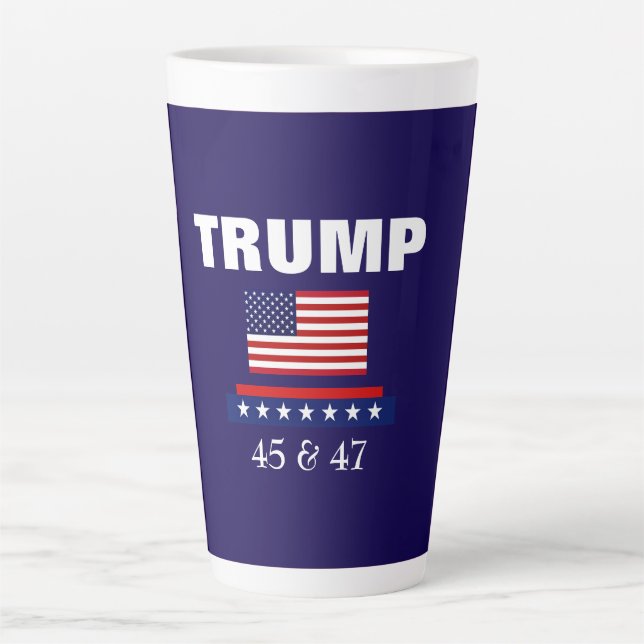 CANECA DE CAFÉ LATTE PRESIDENTE TRUMP LARGE LATTE MUG (Frente)