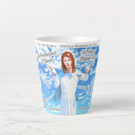 Caneca De Café Latte Pressuposição de Ruas. Maria no Céu