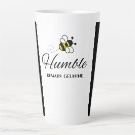 CANECA DE CAFÉ LATTE PRETO DOIS TONS PERMANECEM ABELHA HUMILDE CERÂMICA