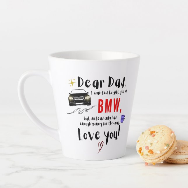 Caneca De Café Latte Prezado Pai e BMW (In Situ)