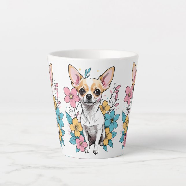 Caneca De Café Latte Primavera Chihuahua (Frente)